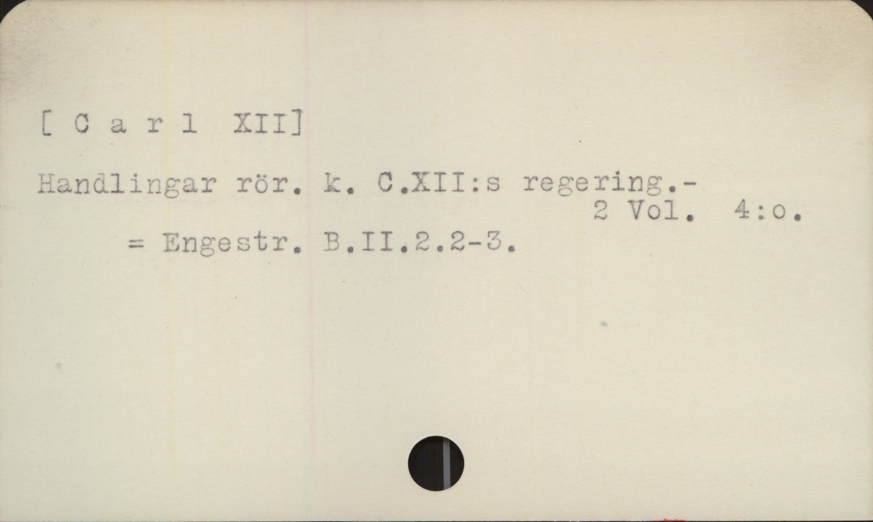  [ CGarl XIII
Hanalingar rör. k. C.XIT:s recerins.-
8 Vol., 44:0.
- LnNceoestr.

