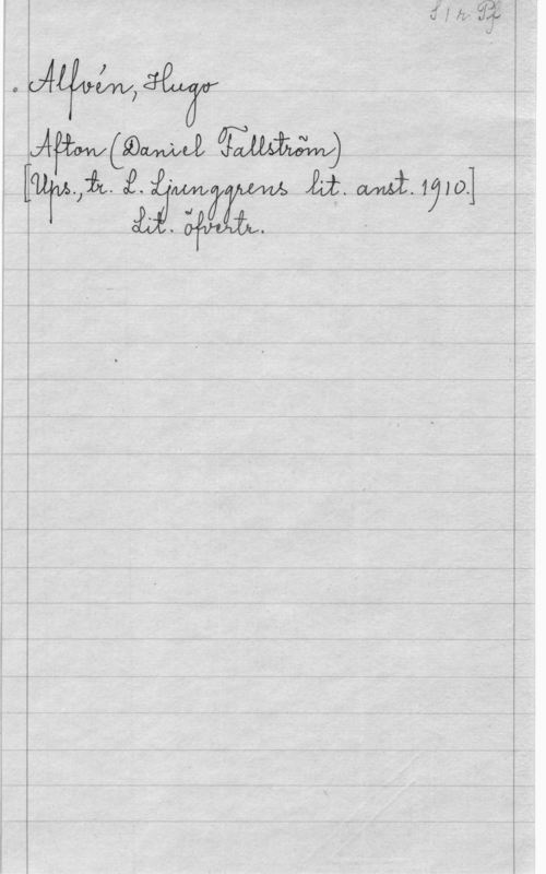 Alfvén, Hugo Emil JLFuLW) 324?

Afbwåmwbk Emmy)-  ,.

1- 710.3. - "  

P-.q