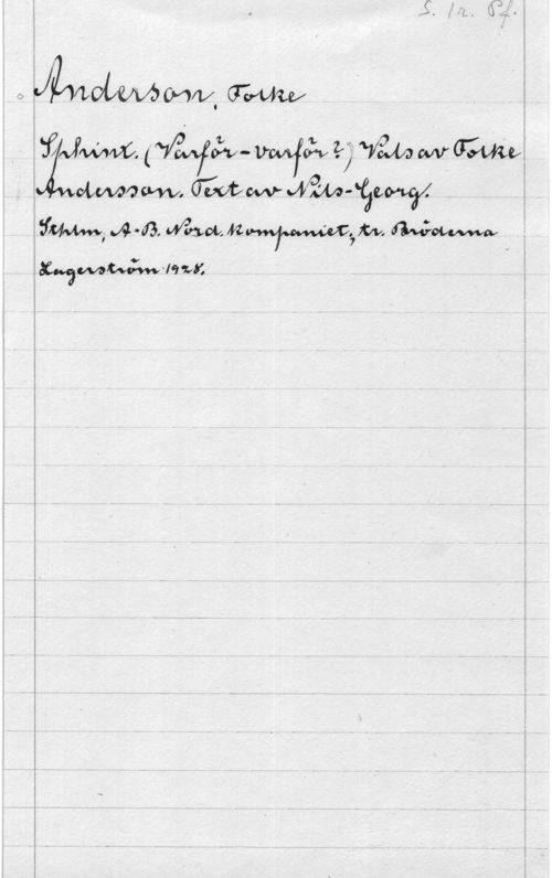 Anderson, Folke O(HIV. (TW

 -WLMOMMWW-ÄpW-ÖQLW -

 

   M,  
xuåMGM-lqu

 

 

 

-- - I -..-...---l.....m..---