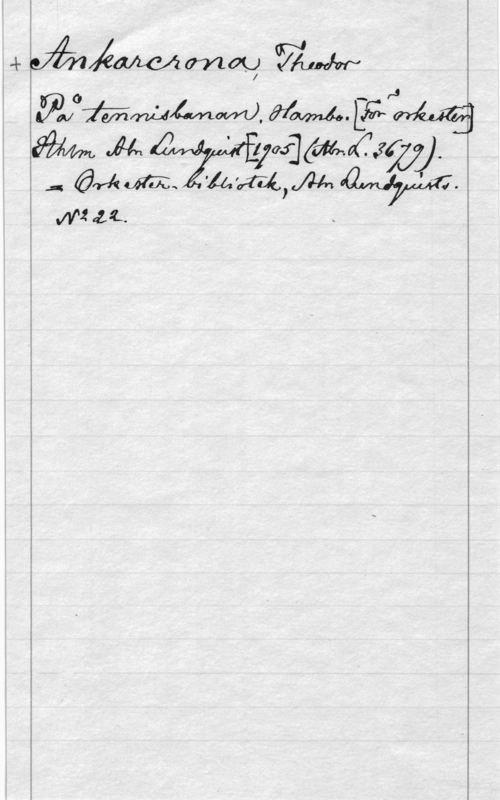 Ankarcrona, Theodor 