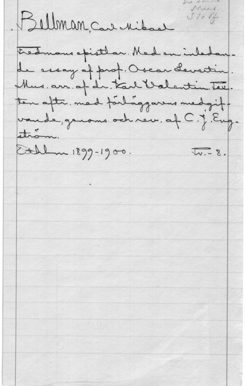 Bellman, Carl Michael Uh? 1
i 


 wwl277-l?c-o. :ETT-3.