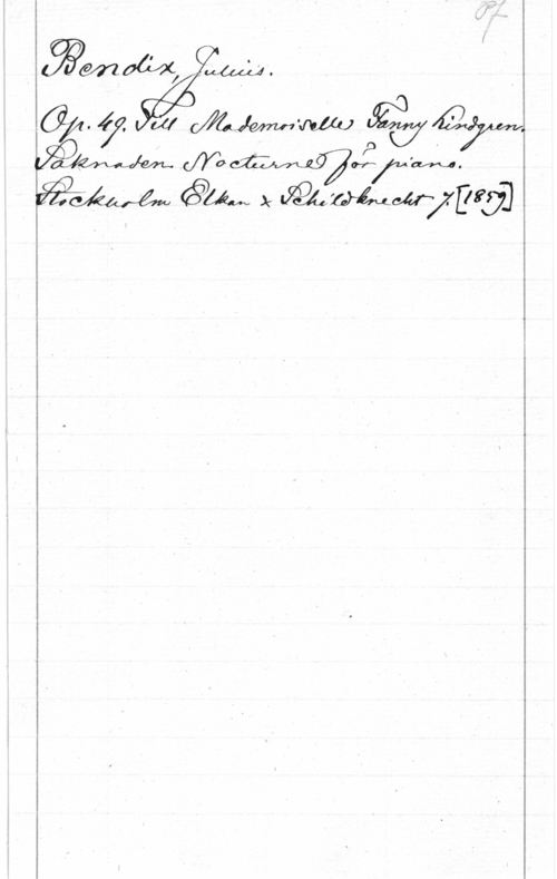 Bendix, Julius 