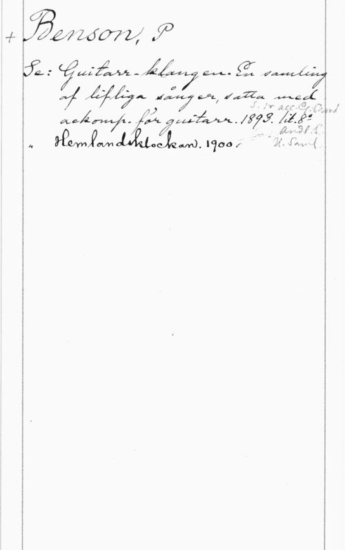Benson, P. f-  ff)

år fwigm-,ÅÅM7 M, (i: 474444147
4 af  Å0:7 mf Idfzzkfvfwteié I
minä-j edzéw. 1373.   
mh" Wo M0- 1700  "