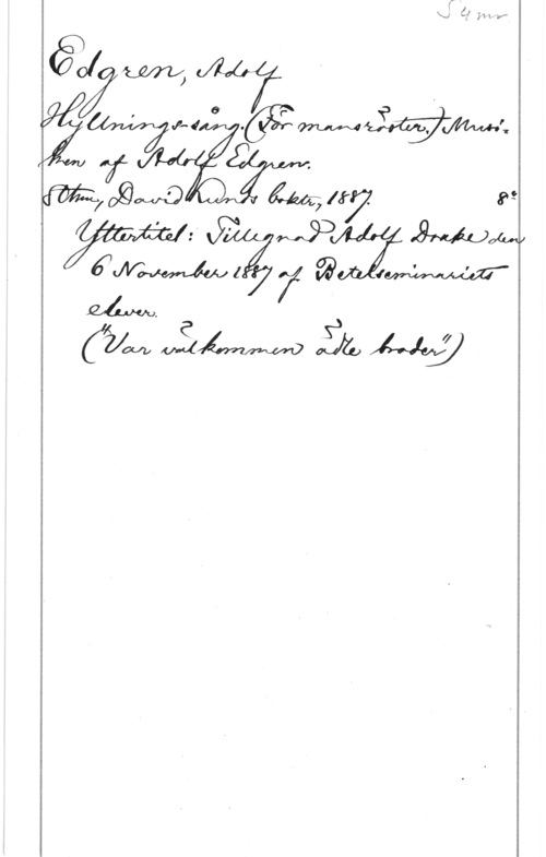 Edgren, Erik Adolf 