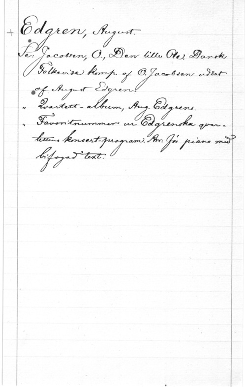 Edgren, August 
