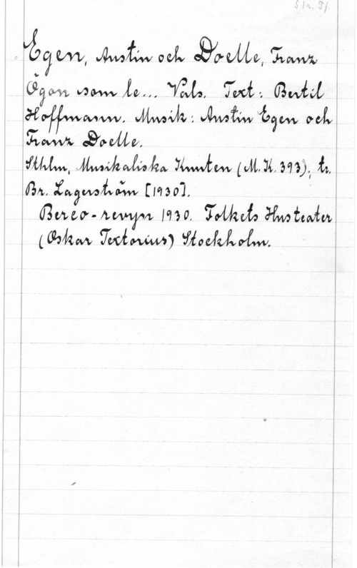 Egen, Austin & Doelle, Franz 
