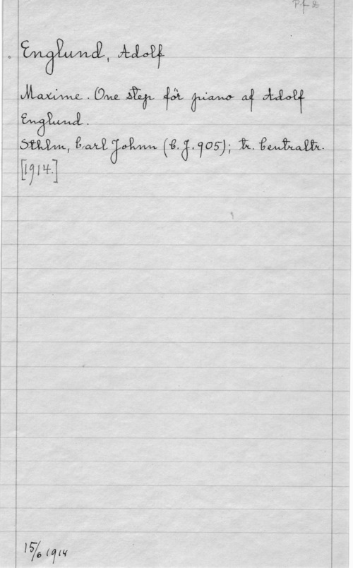 Englund, Adolf IMzwv