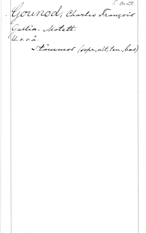 Gounod, Charles François eII-   
 
7 .

641. a. oss:

 Aw-Ialzllfmv-fdfyq