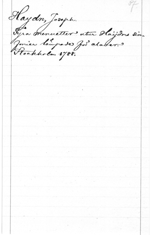 Haydn, Franz Joseph 
