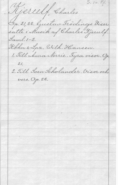 Kjerulf, Charles 0JXMKMf
7.). i;   
am? 
Mhz. I V
.m&gåå. 

i zwjzwmaawmx
autumäaåå. I