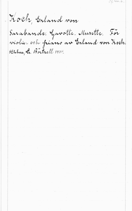 Koch, Erland von yévfffm,  nww

Swa-wwoåef. säwwjffe, Jlmväo, få
 odv jump vw båwewwal?www KOJV,
HW, 41, HM W; "
