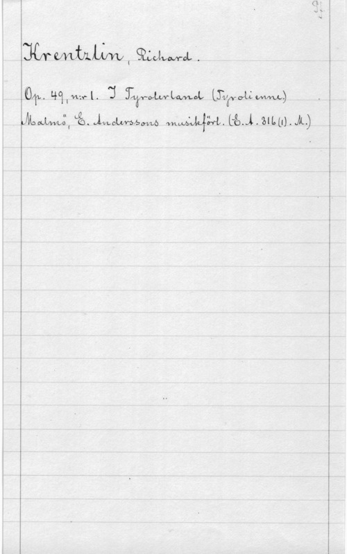 Krentzlin, Richard CRLULWWCL i.

i . LMM] Lålwmäm mwwmlvälalumm.)