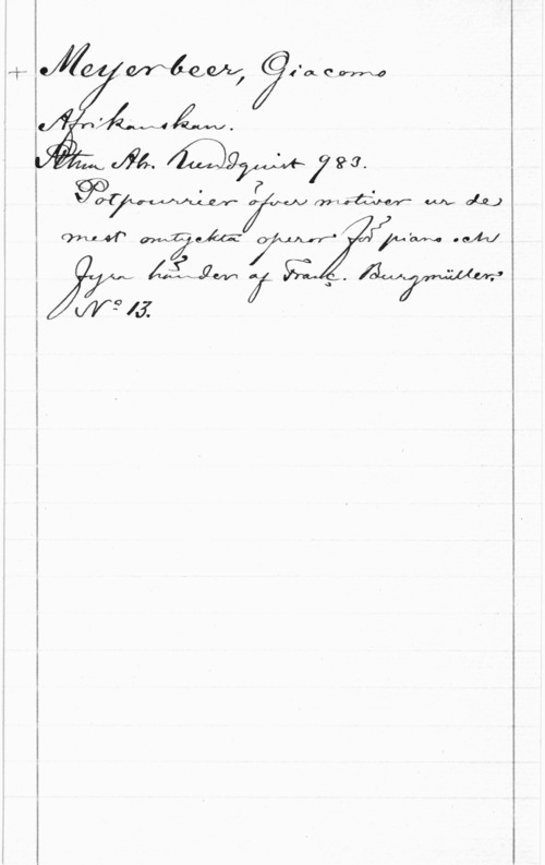 Meyerbeer, Giacomo 