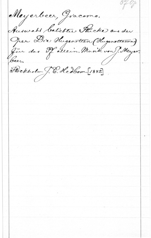 Meyerbeer, Giacomo M7 Mayåffmw ,