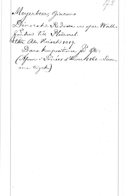 Meyerbeer, Giacomo 