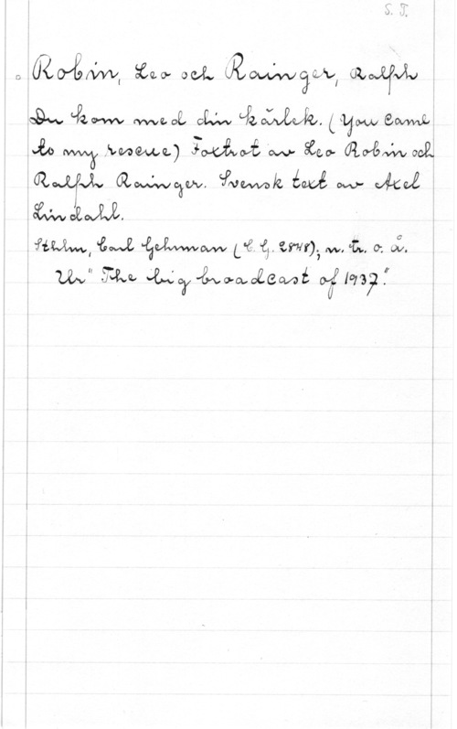 Robin, Leo & Rainger, Ralph r,  äao- od.,  02,de

.oäw håg-vw WMR   (HW-ew

vu .W mmm) Iowa" fw säw wanna

.01 JN awlwcåvv. Sffxwvvak  w 

.m&w. -

.rf-LW, "ENWK -fzvamw L-é.  isf-HO., M. å. cr. vi.
 SIM ébvvåyowoåemå Gällqsyff