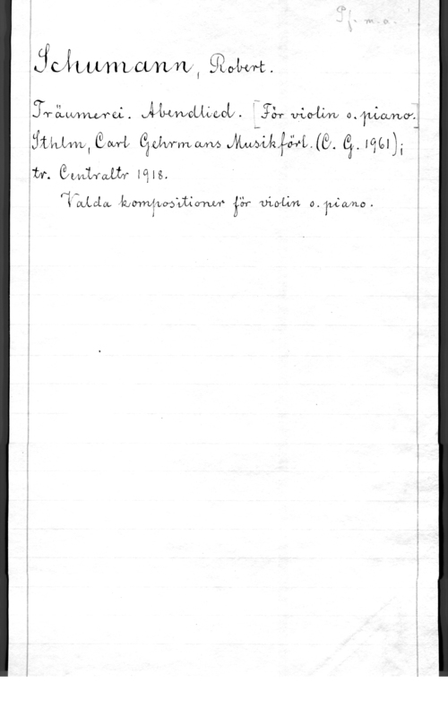 Schumann, Robert Alexander 