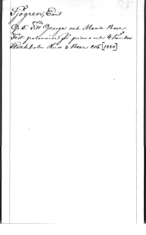 Sjögren, Johan Gustaf Emil gif-frank, 271.1 "MW 0041-?Ä1W
 ÄH 2 Ägg!!!  1:18?ij

.
4-4f