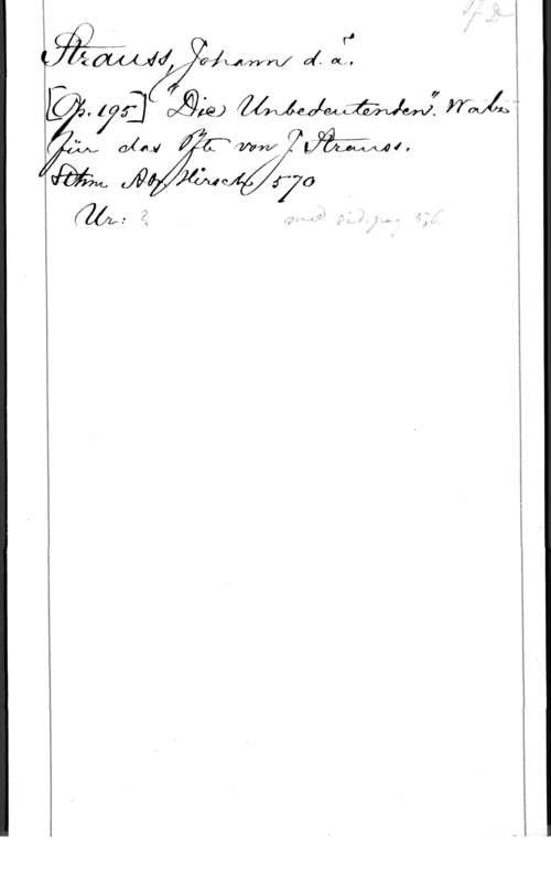 Strauss, Johann d.ä. 