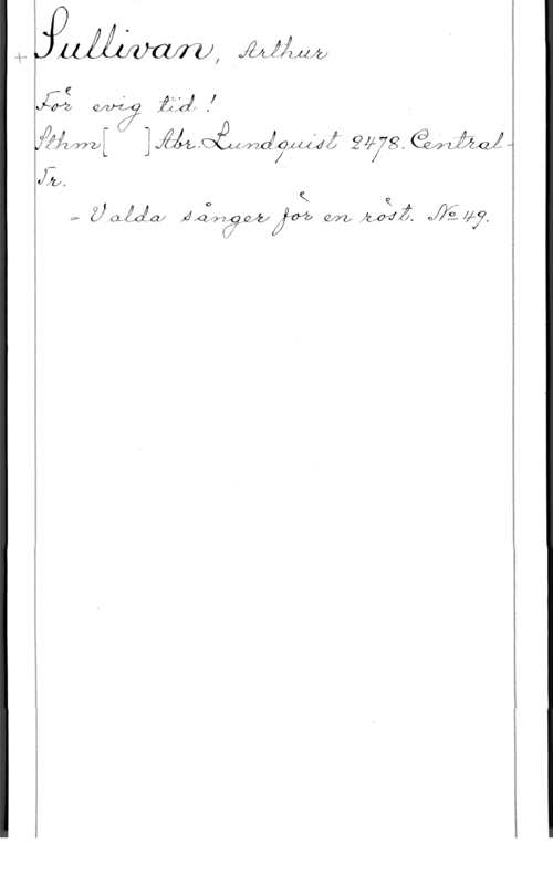 Sullivan, Arthur Seymour Vm!

. ,  0  O "  !
é m I E