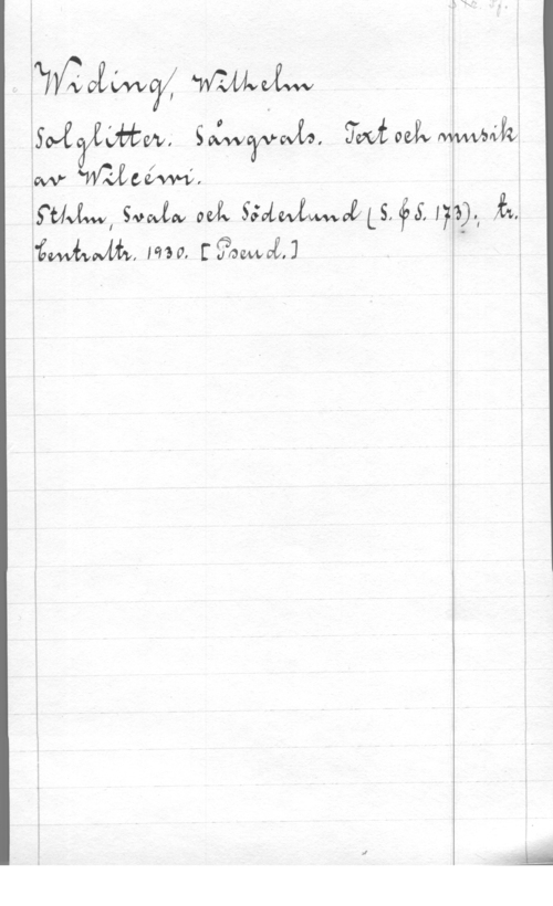 Widing, Wilhelm ee
Whåwy mmm i
  (JM 06va Wiik
.w "W-Jcefwfv", I
YUJWVI waw MÅ SEÄWÅWÄÖLS, éf, WU., 
 MW, [Samoa] o