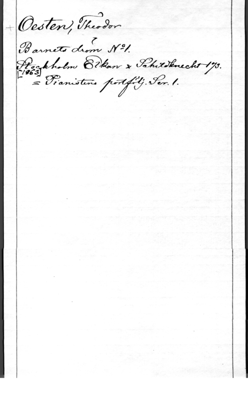 Oesten, Theodor 9314-4111  .al  J.

[1723

f.-   Jå. .1.