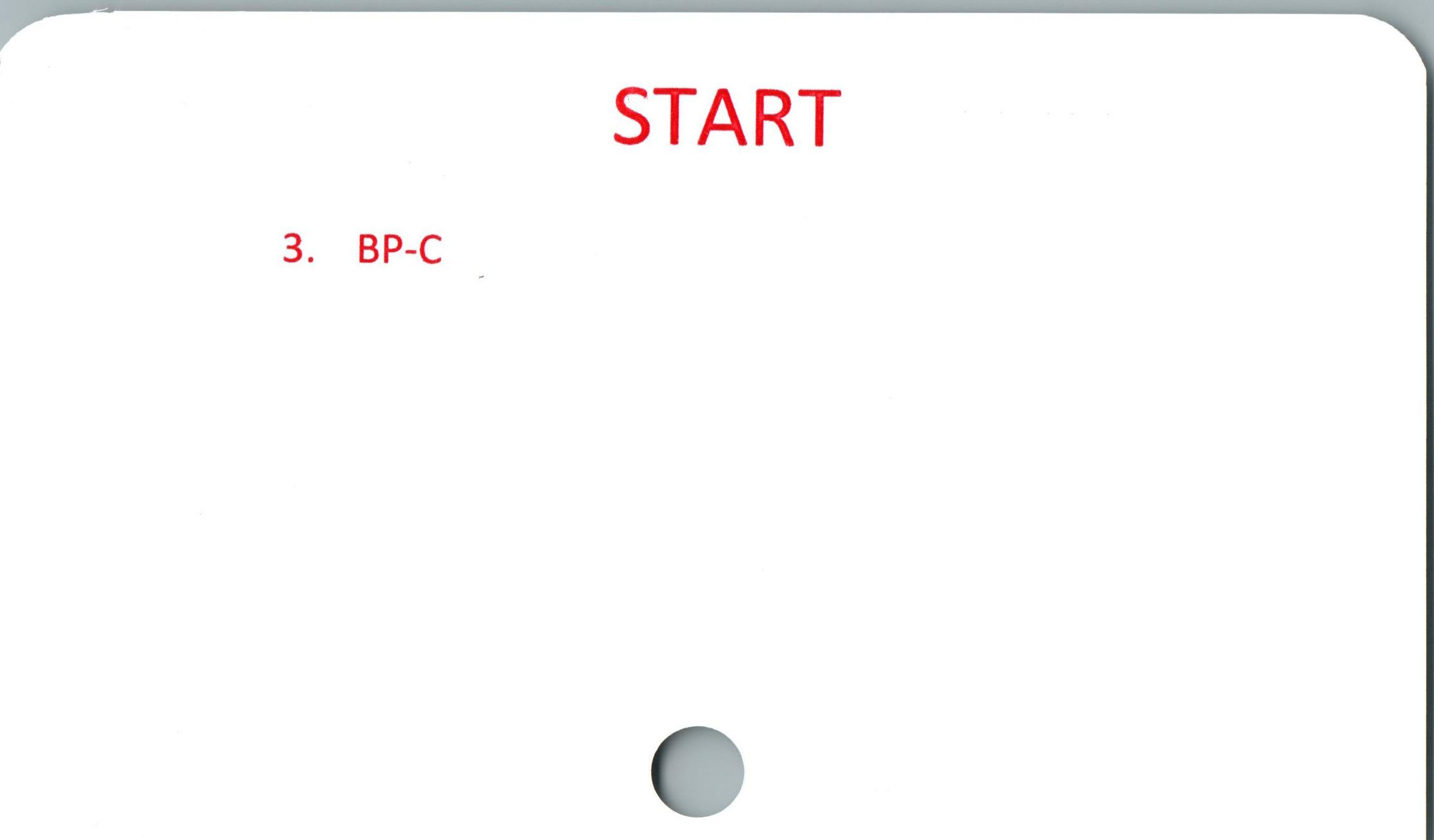 START ﻿3. BP-C

START