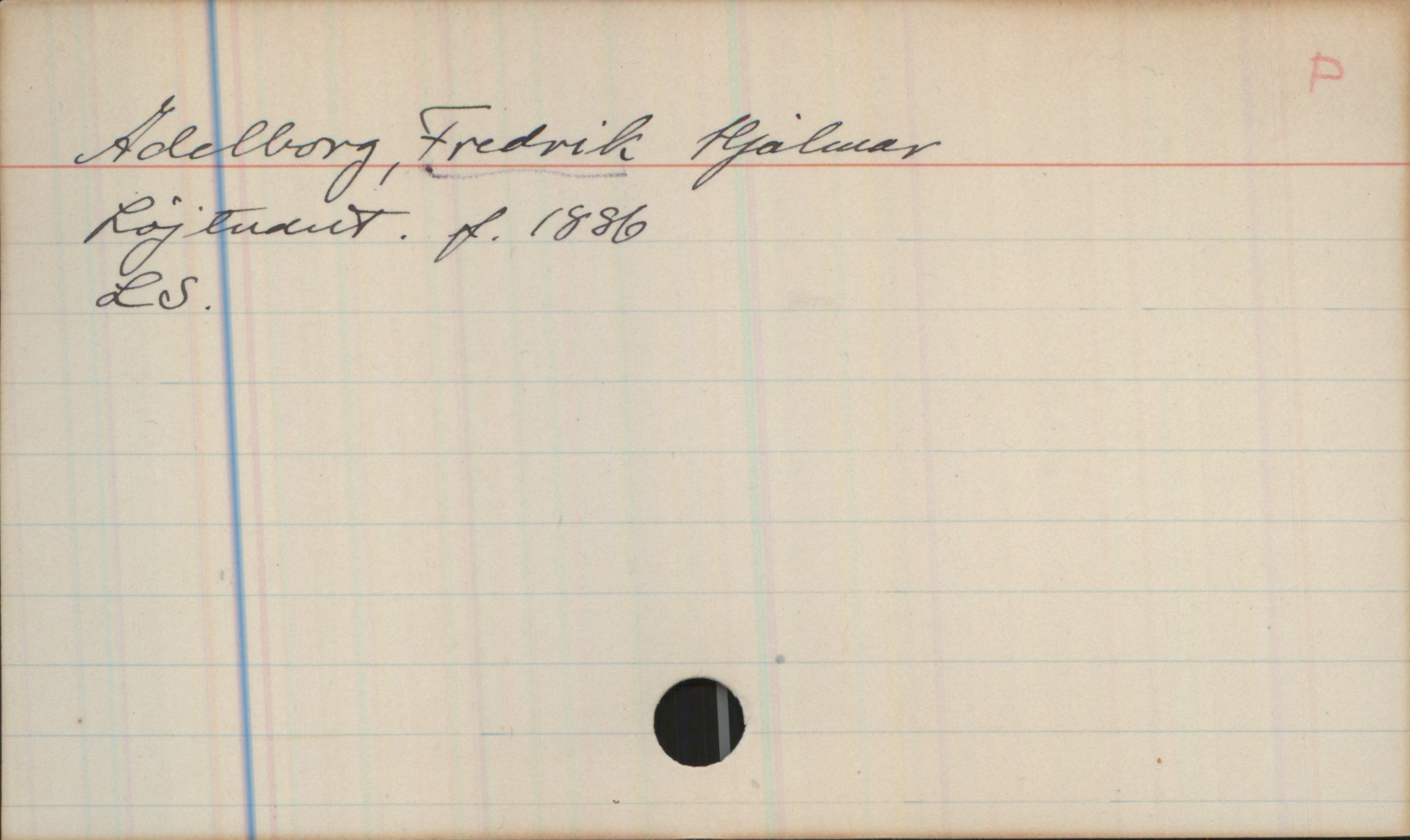 Adelborg, Fredrik Hjalmar Adelborg, Fredrik Hjalmar
Löjtnant, f.1886
Ls.