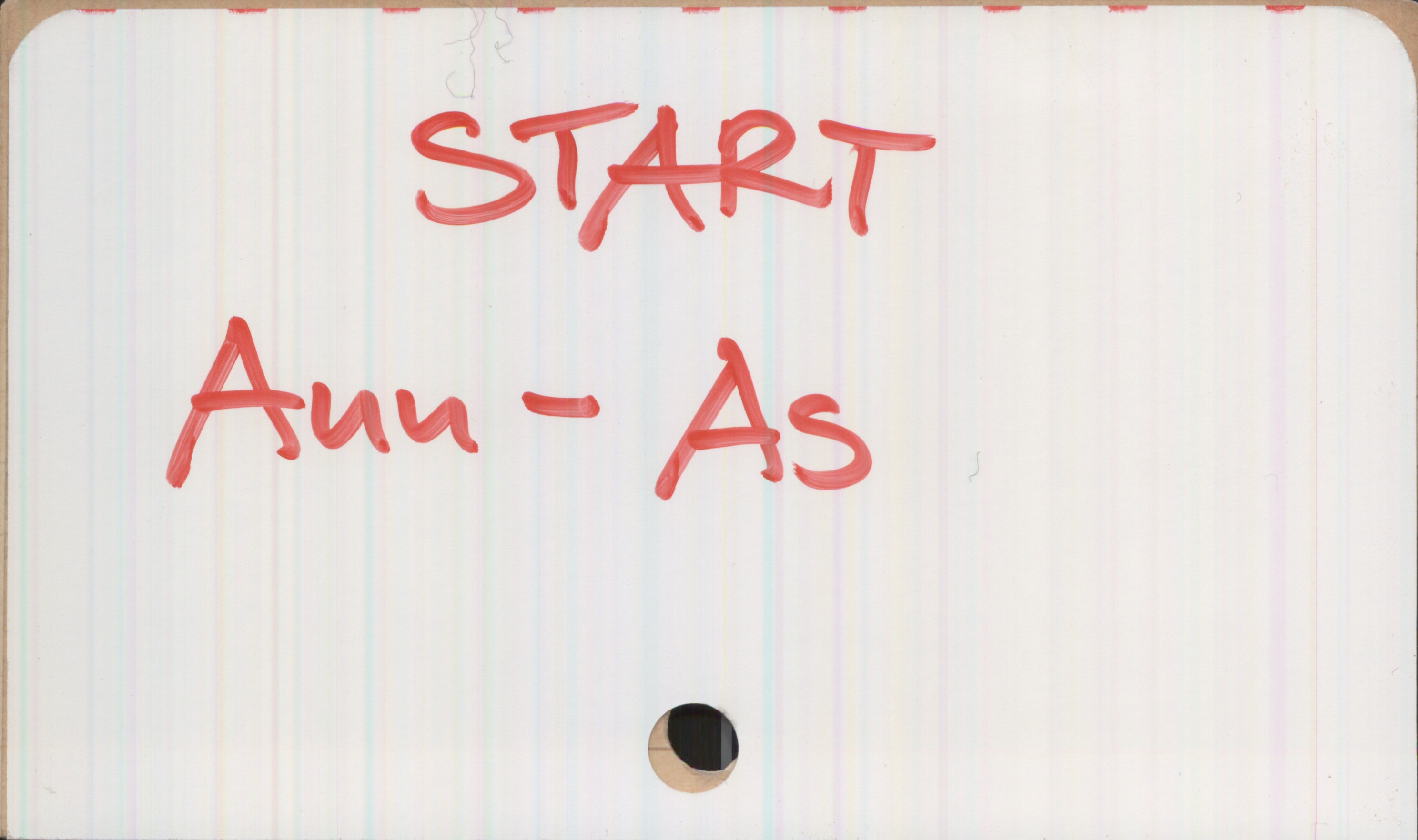  START
AW "' As

