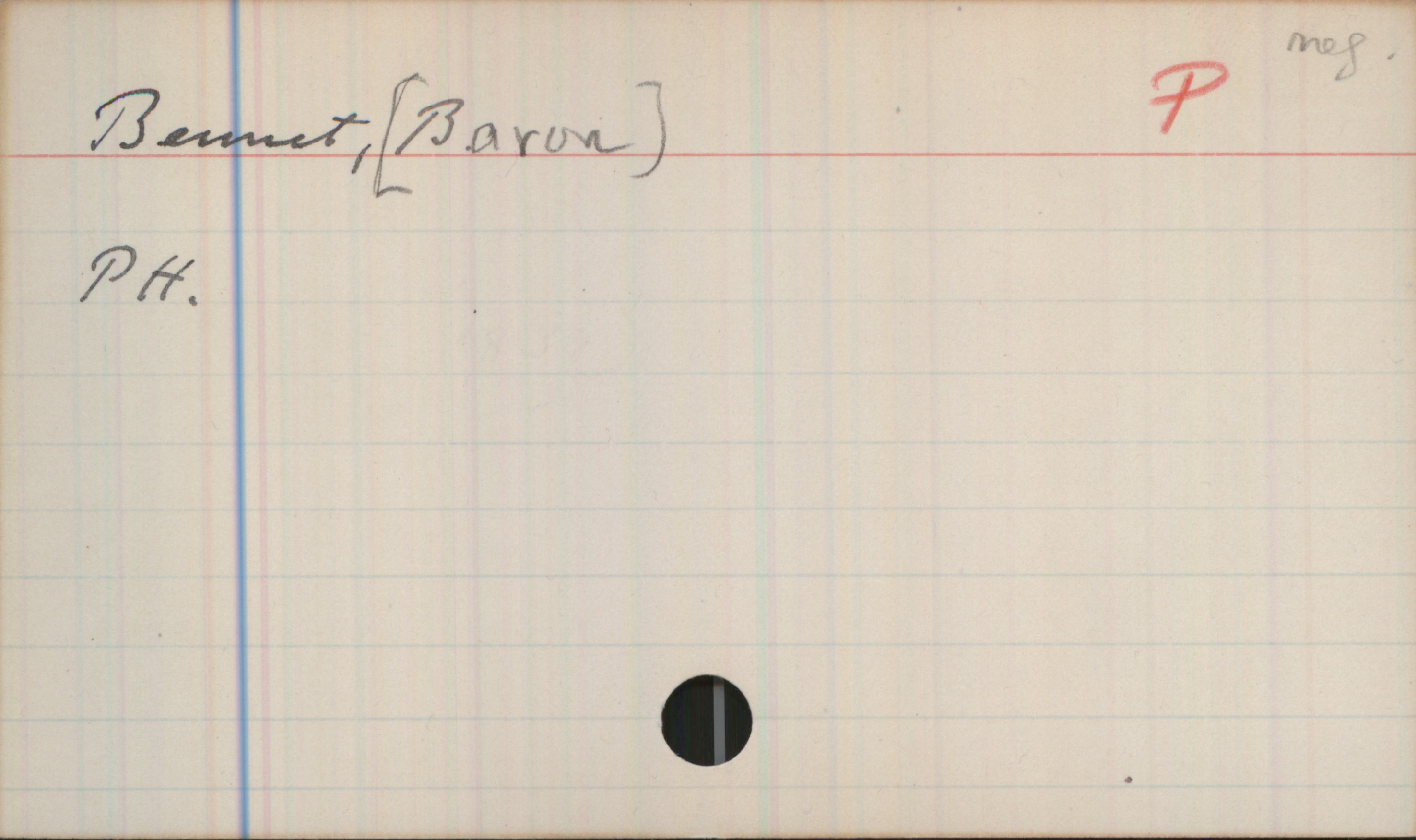 Bennet, [Baron] Bennet, [Baron]

PH