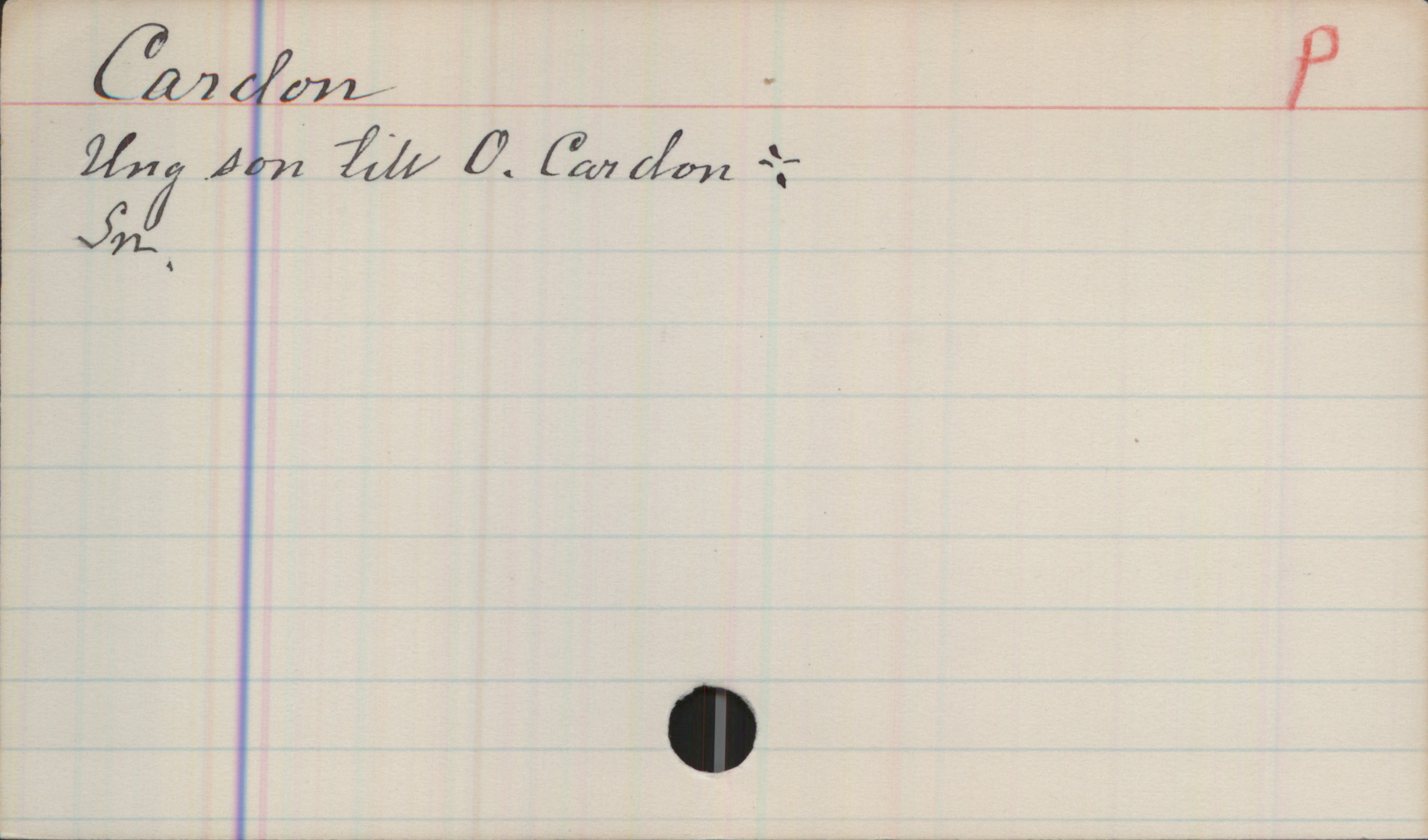 Cardon Cardon
Ung son till O. Cardon

Sn
