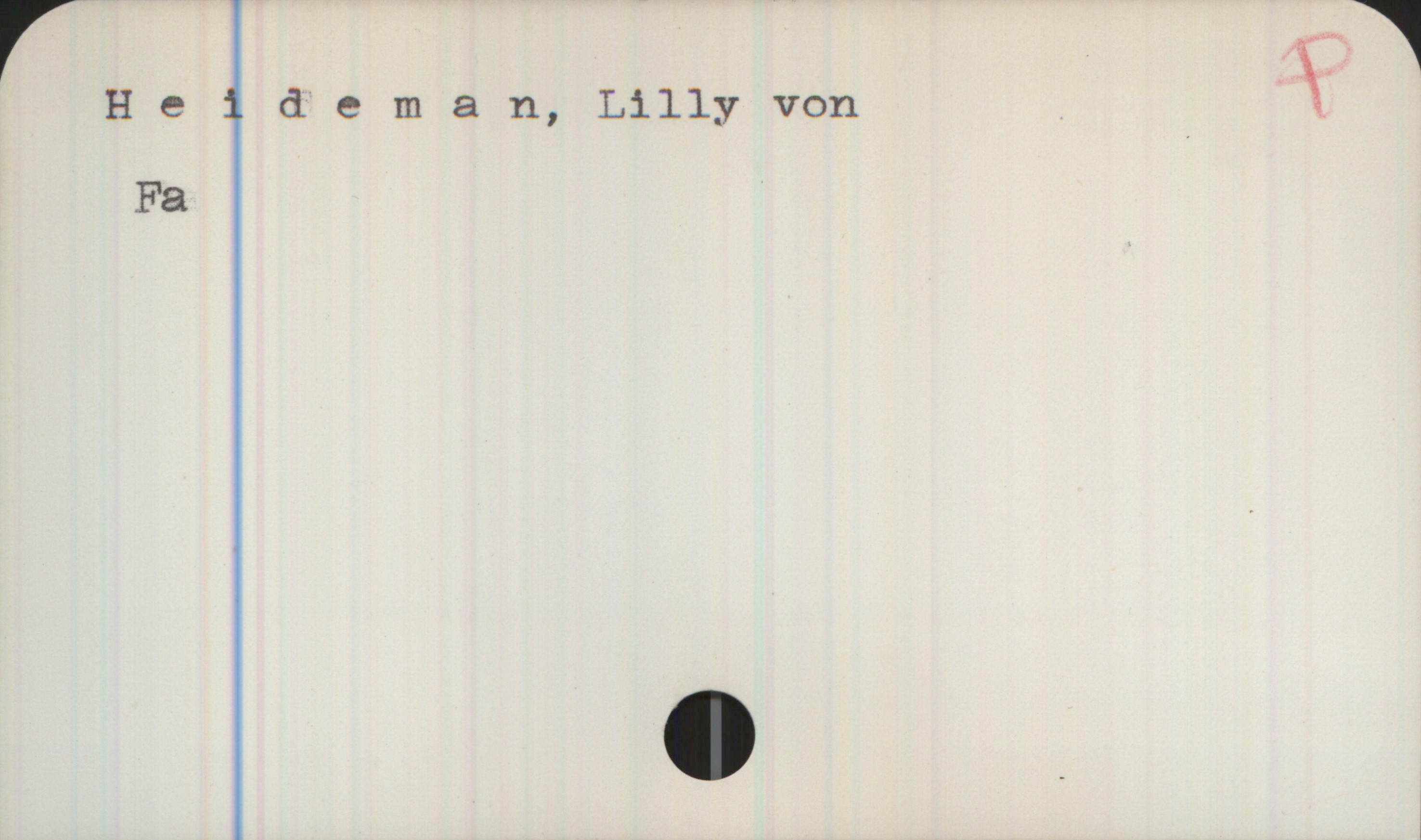  Heldeman, Lilly von ï
Fa
. i

