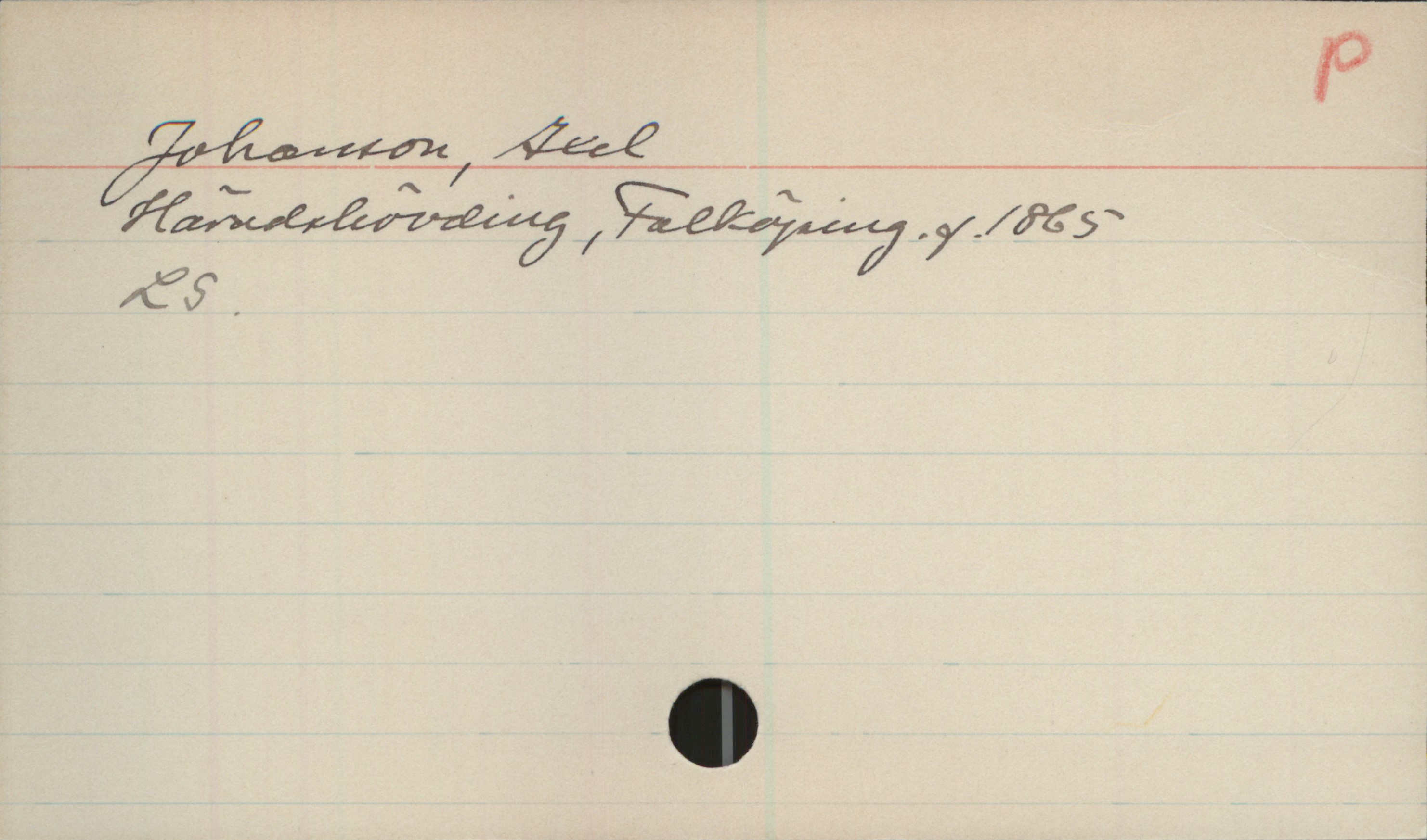 Johansson, Axel. 1865- Johansson, Axel
Häradshövding, Falköping. f. 1865
LS.
