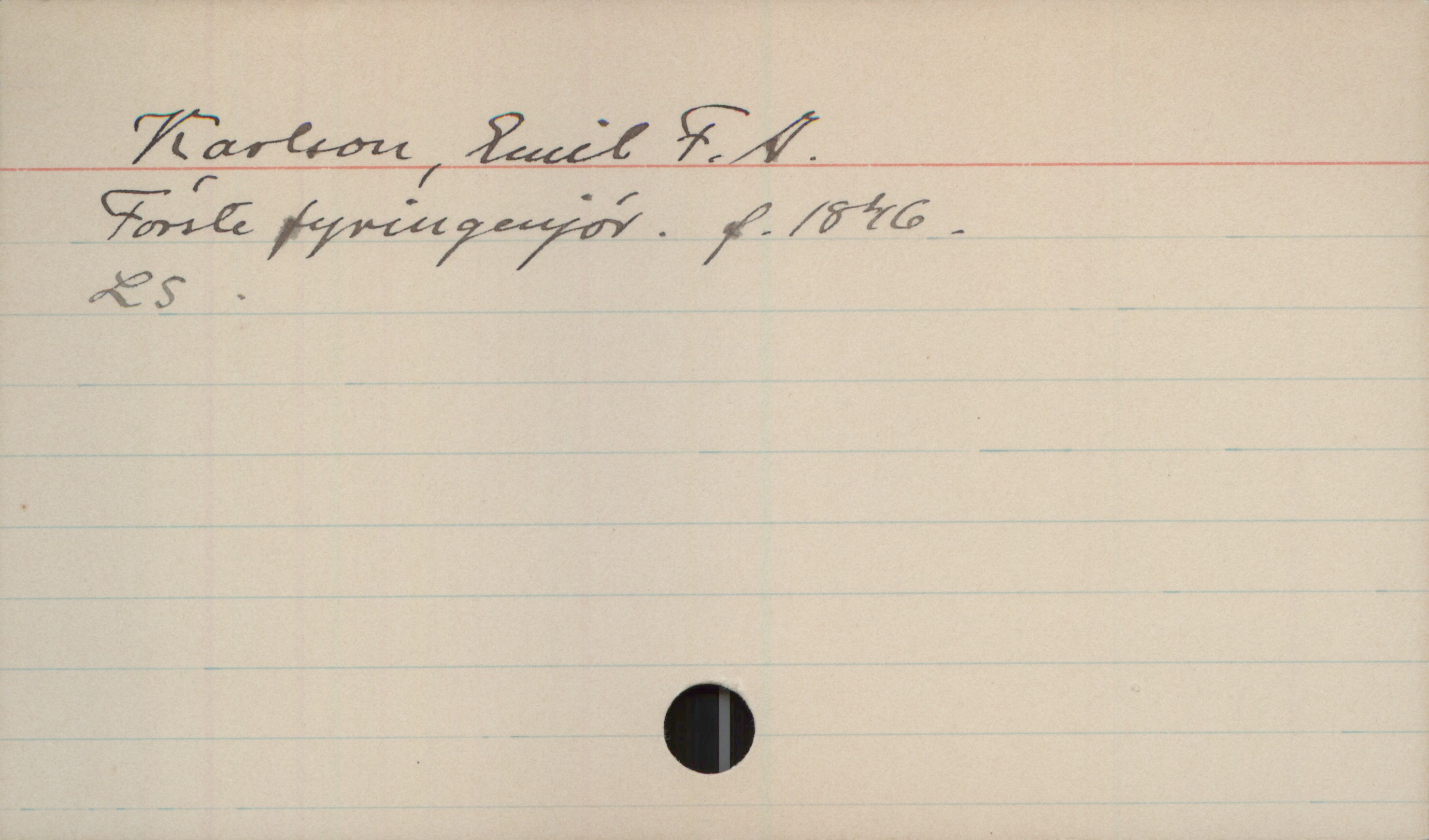 Karlson, Emil F.A 1846- Karlson, Emil F.A
Förste fyringenjör. f. 1846
LS