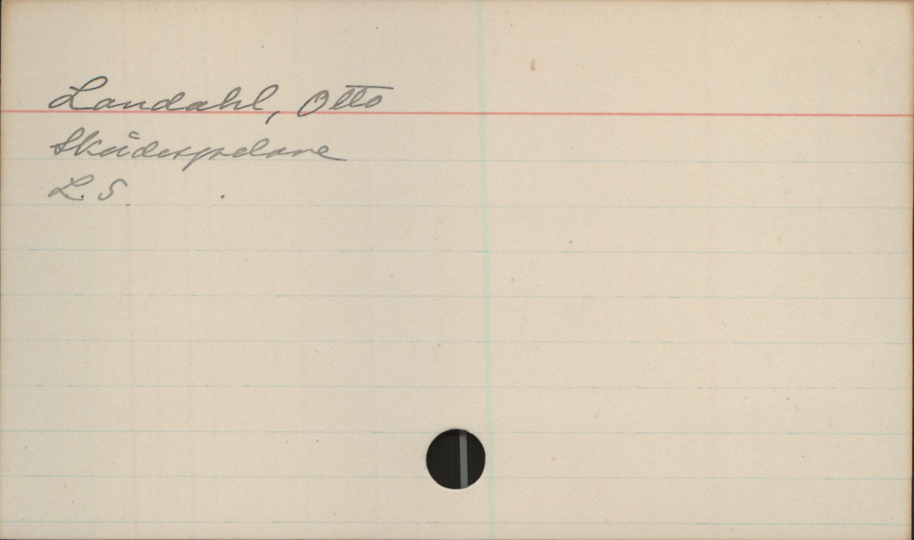Landahl, Otto Landahl, Otto
Skådespelare
LS.