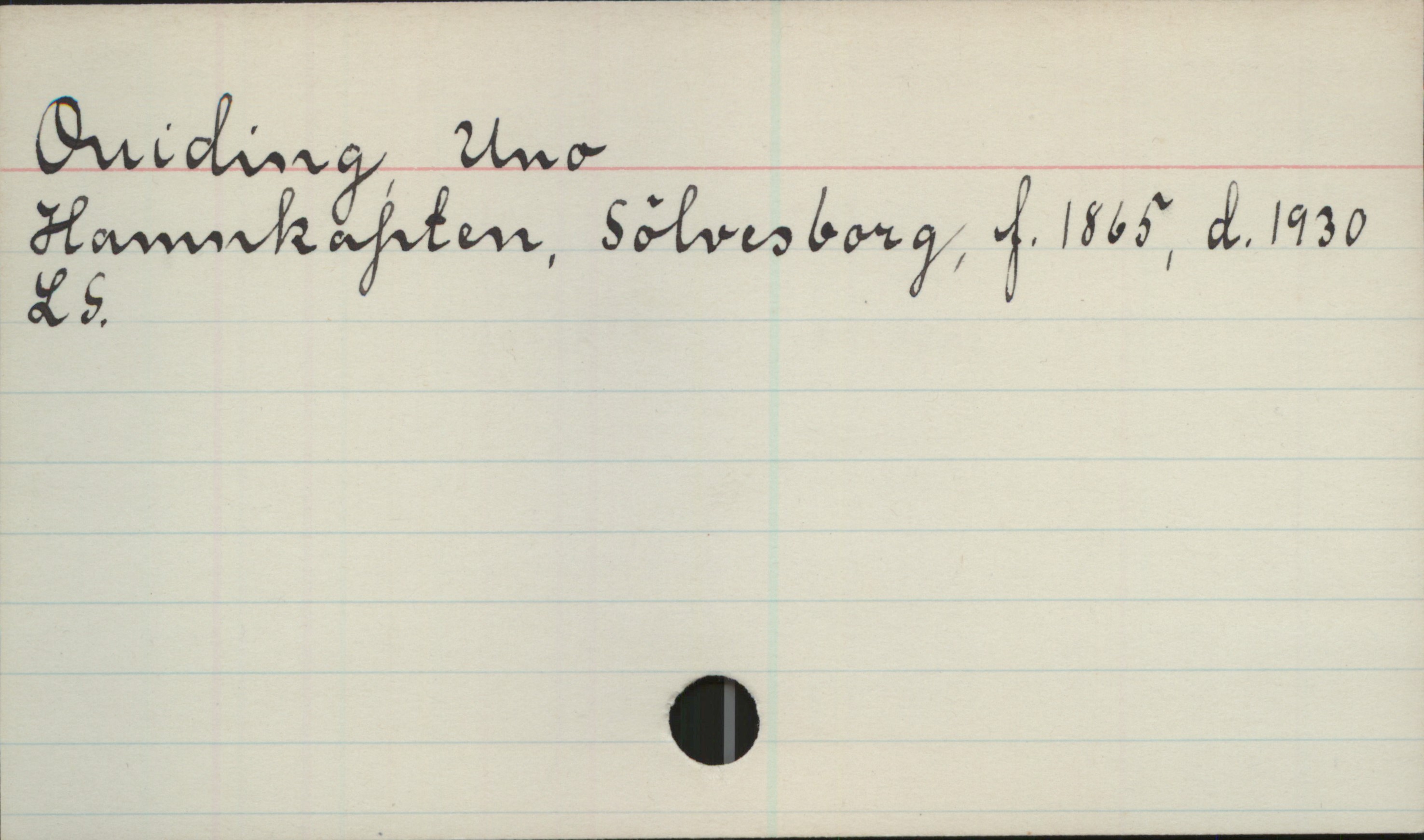 Quiding, Uno (1865-1930) Quiding, Uno
Hamnkapten, Sölvesborg, f.1865, d.1930
LS.