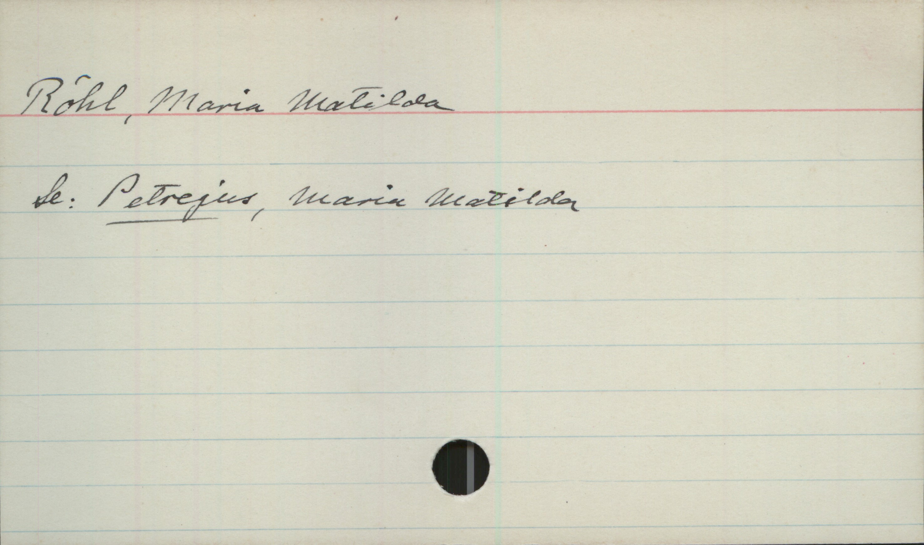 Röhl, Maria Matilda. 1812-1871 Röhl, Maria Matilda

Se: PETREJUS, Maria Matilda
f. 1812, d. 1871.