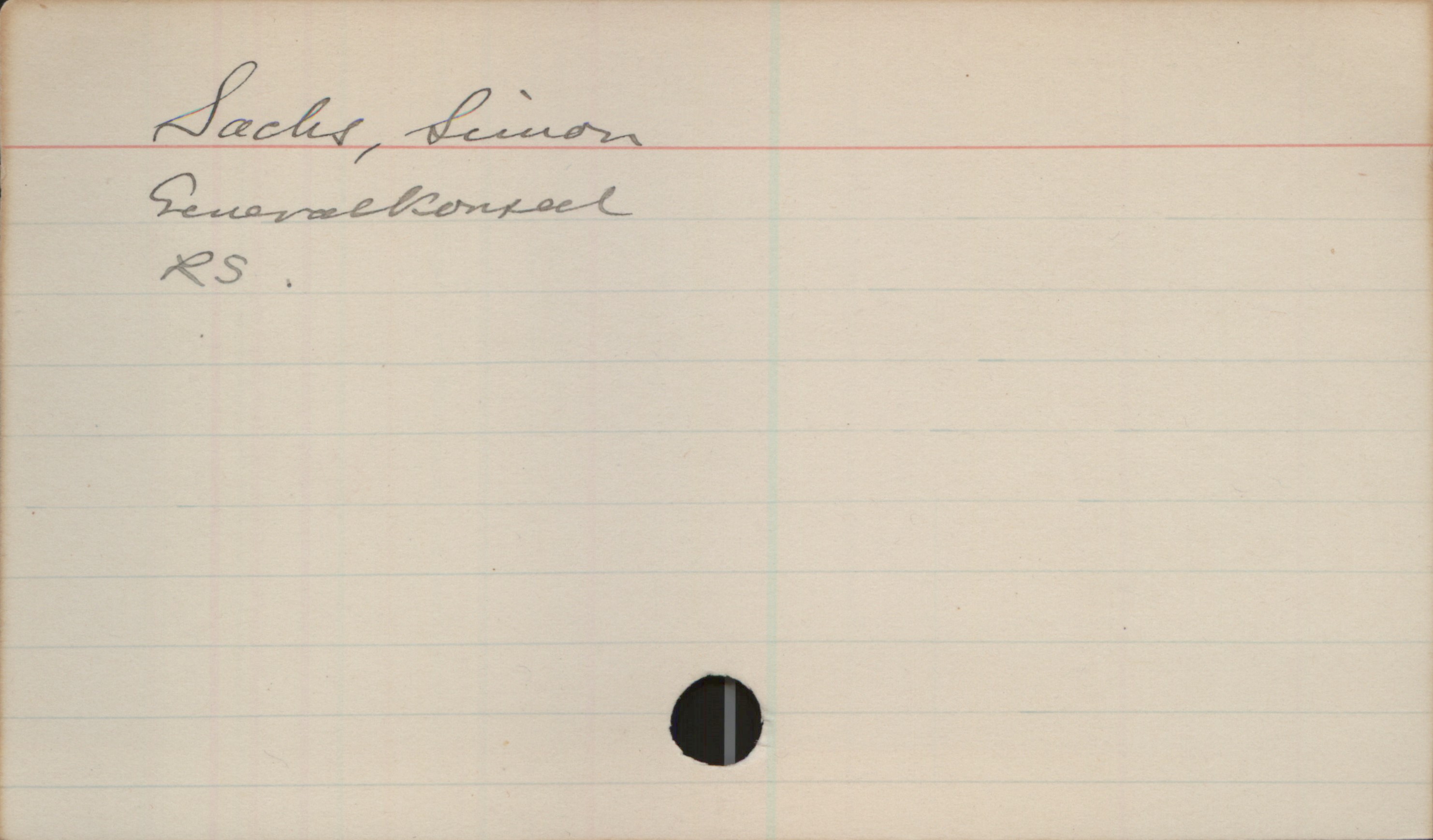 Sachs, Simon Sachs, Simon
Generalkonsul
LS.