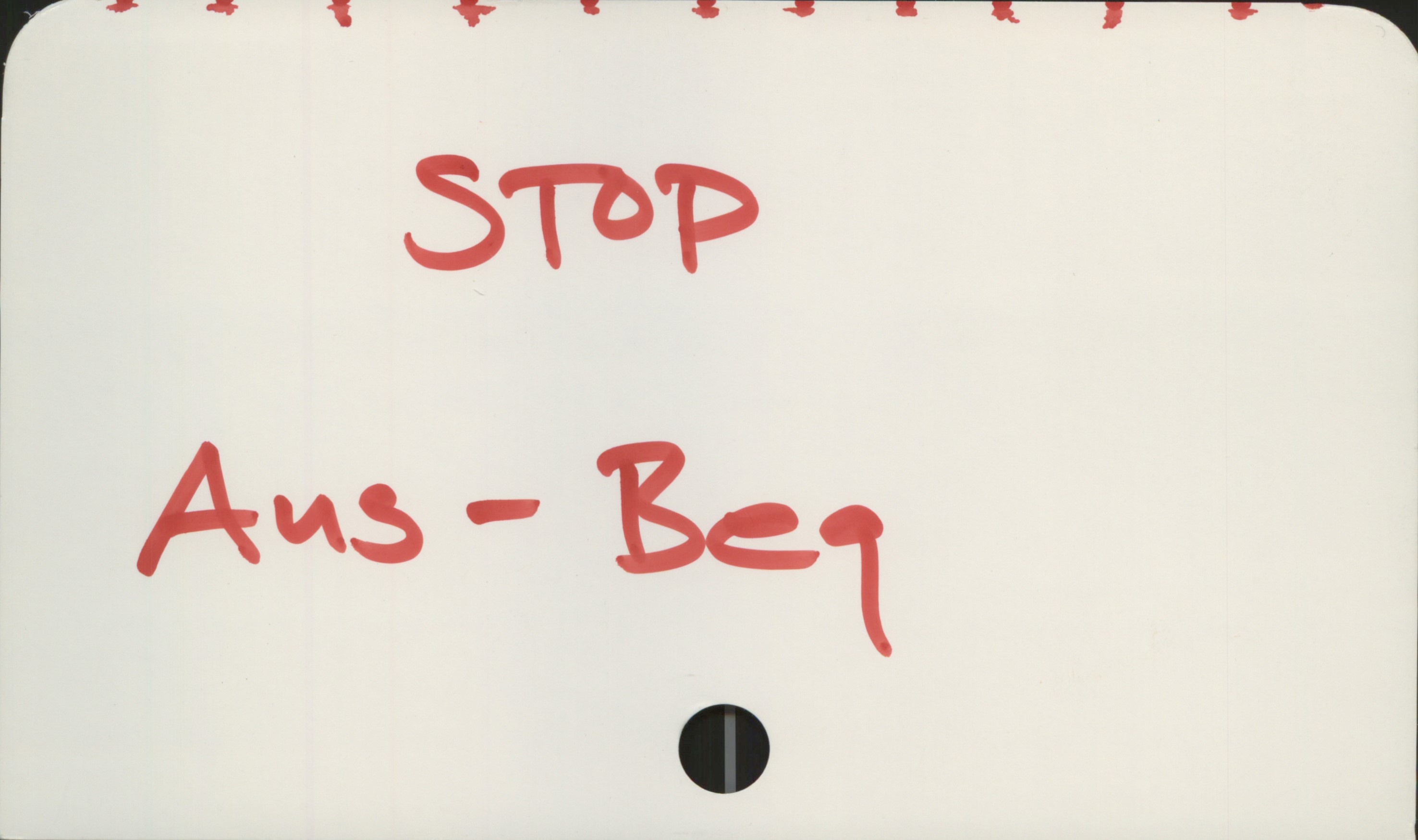 Stoppkort ANS-BEG STOP
Ans-Beg