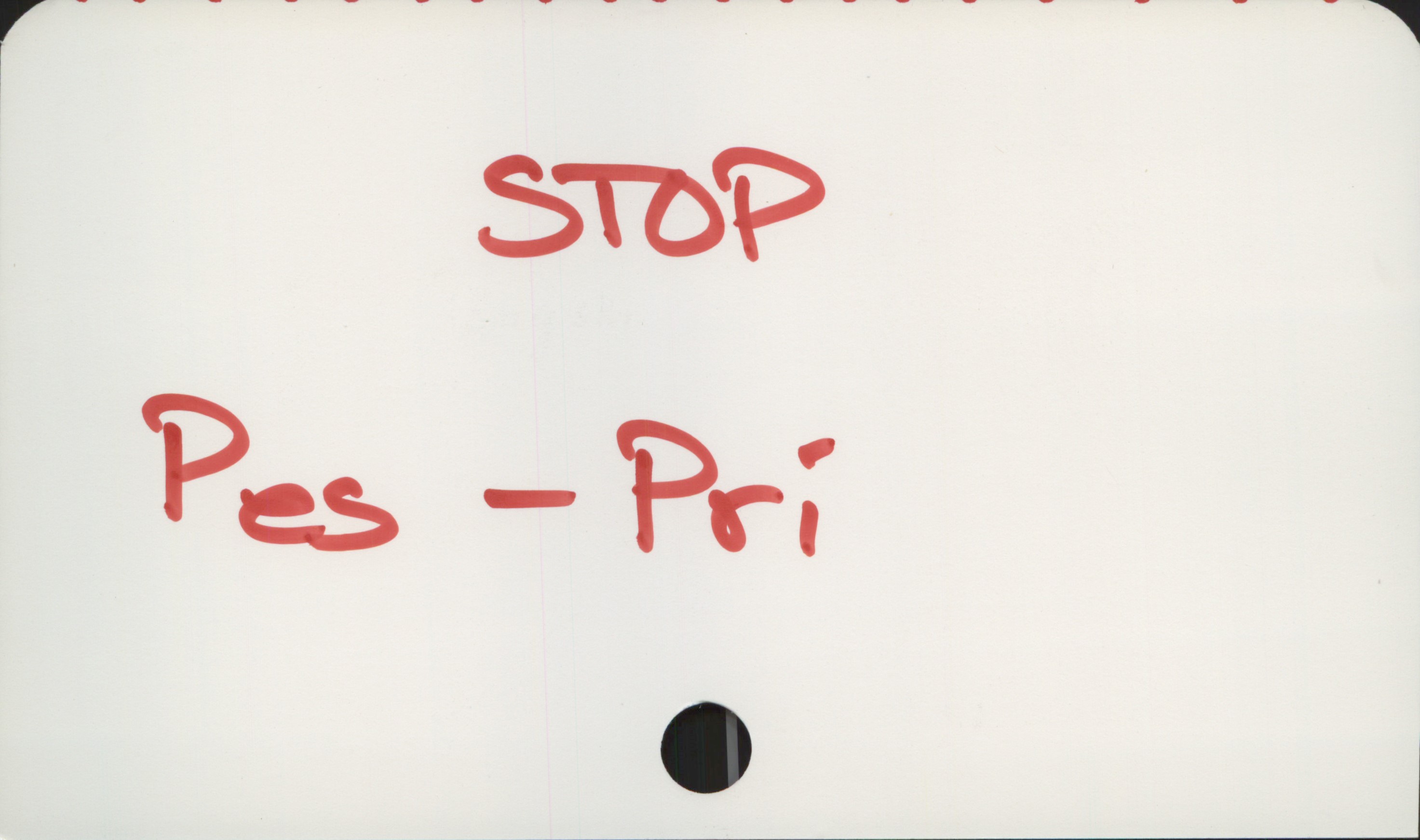 STOP Pes-Pri STOP
Pes-Pri