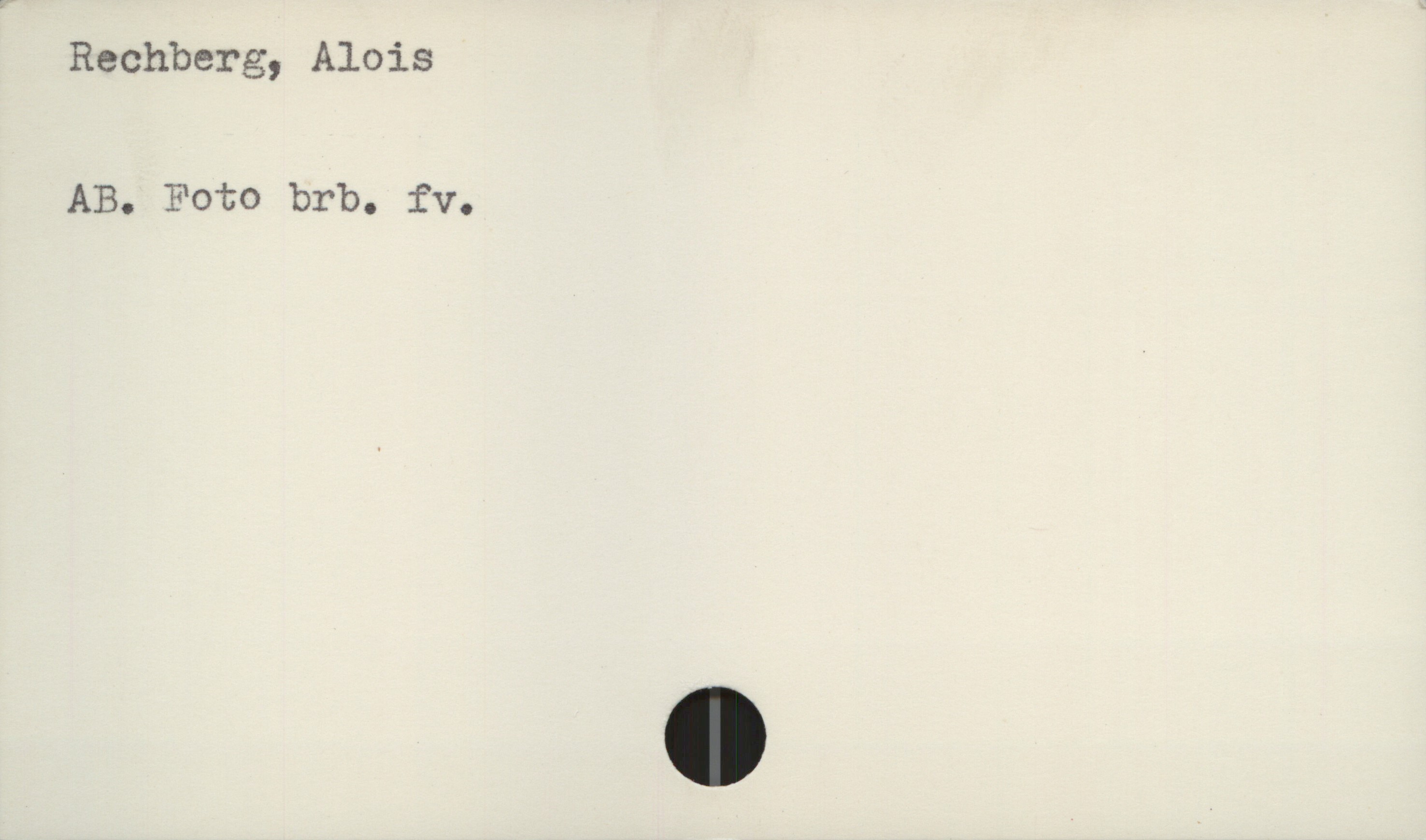  Rechberg, Alois
AB. Foto brb. fv.

