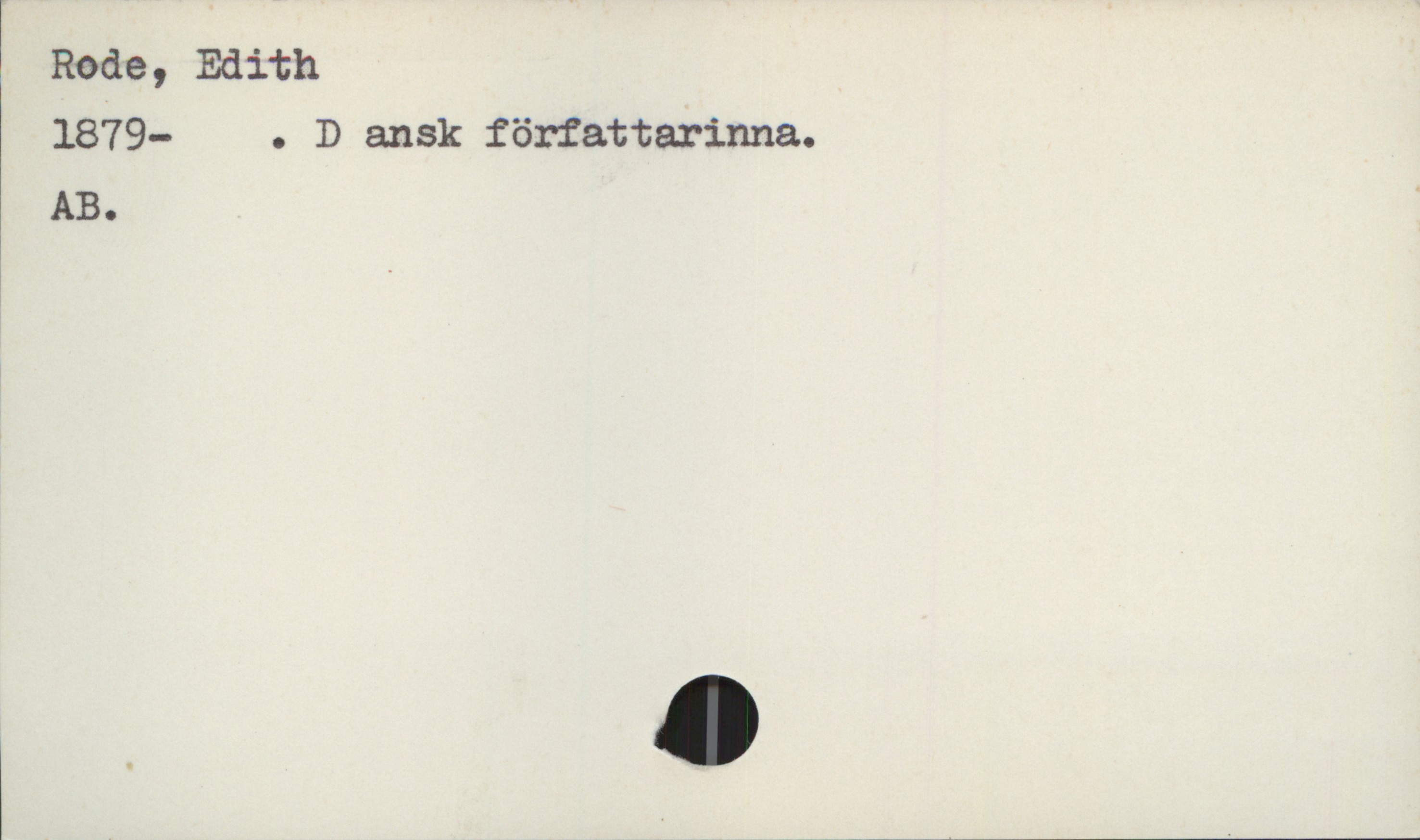  Rede, Edith
1879- . D ansk författarinna.
AB. '

