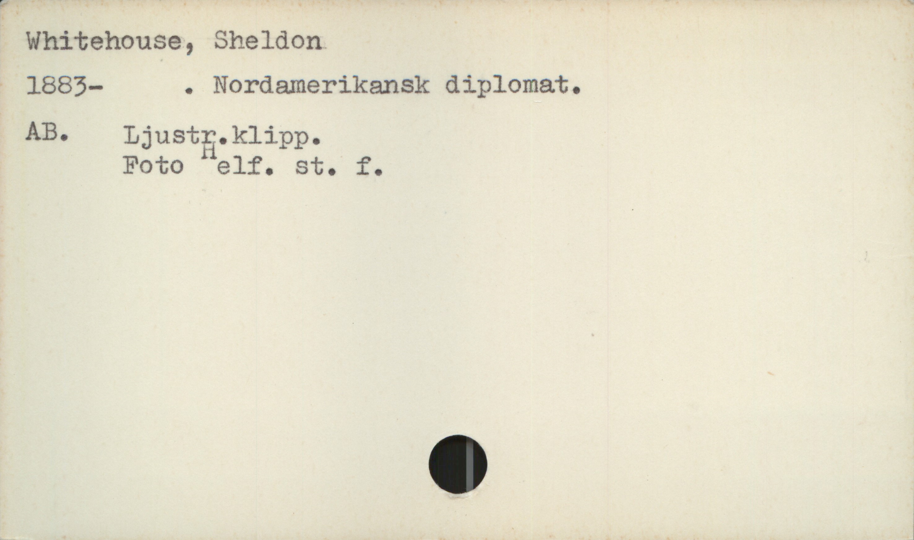  . Whitehouse, Sheldon.
- 1885— . Nordamerikansk diplomat.
AB. Ljustä.klipp.
Foto elf. st. f.
i

