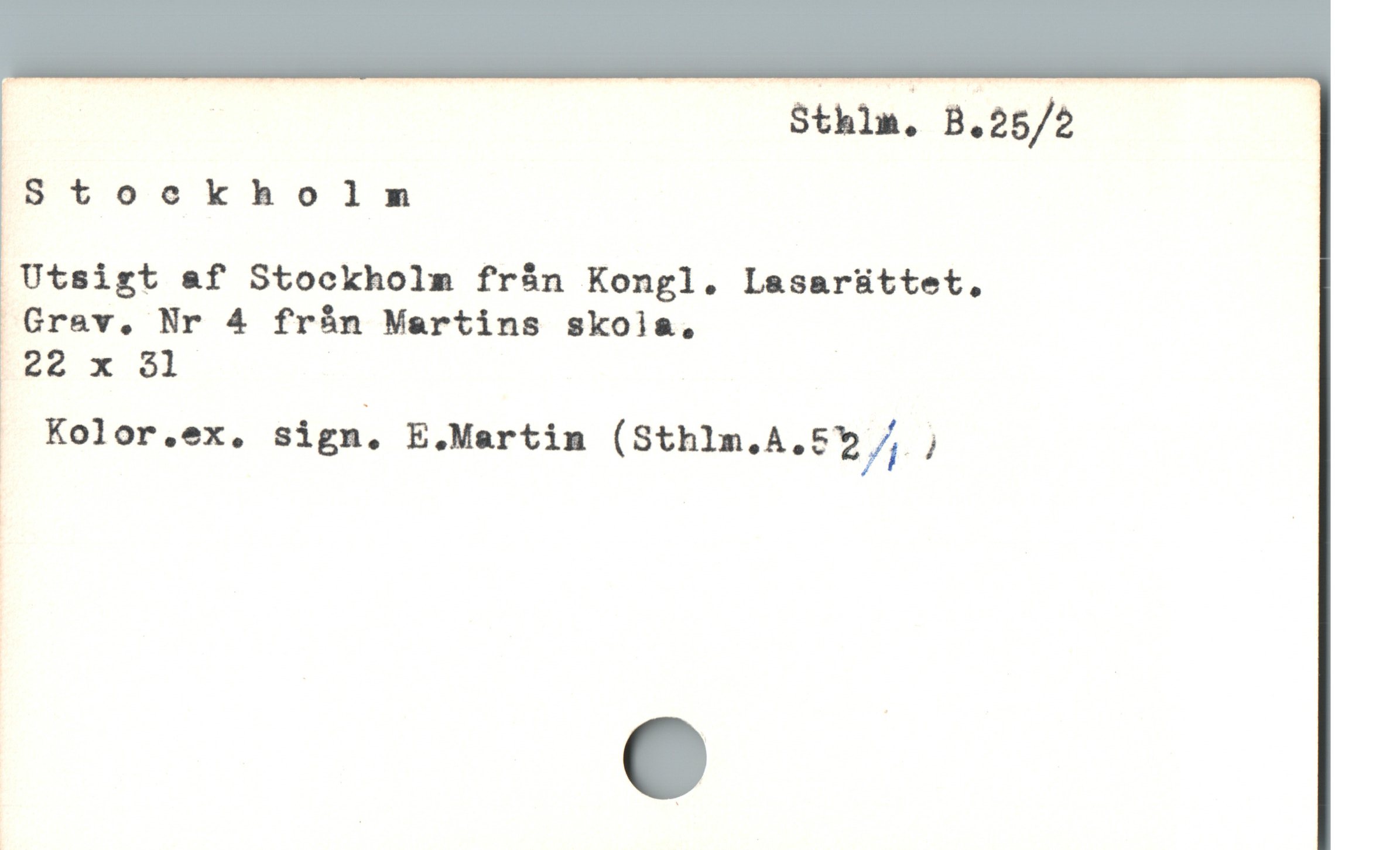  38 | Sthlm, B.25/2
Stockholm

Utsigt af Stockholm från Kongl. Lasarättet,
oCGCrav, Nr 4 från Martins skoia.

I22 x $1 |

J Kolor.ex. sign—. E.Martin (Sthlm.A.E*Z'/;,)
