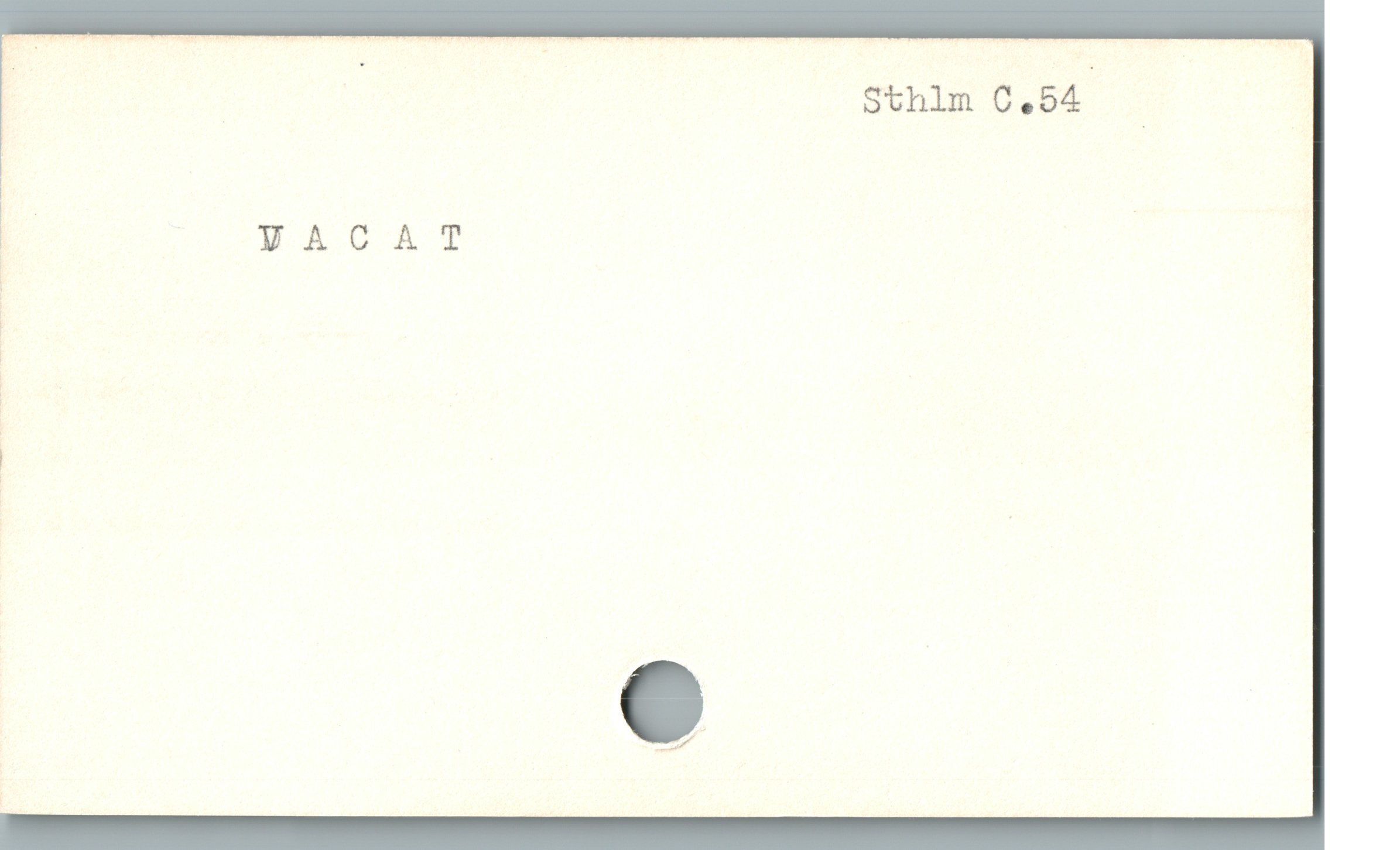  : | Sthlm 0.54 —
i VACAT
