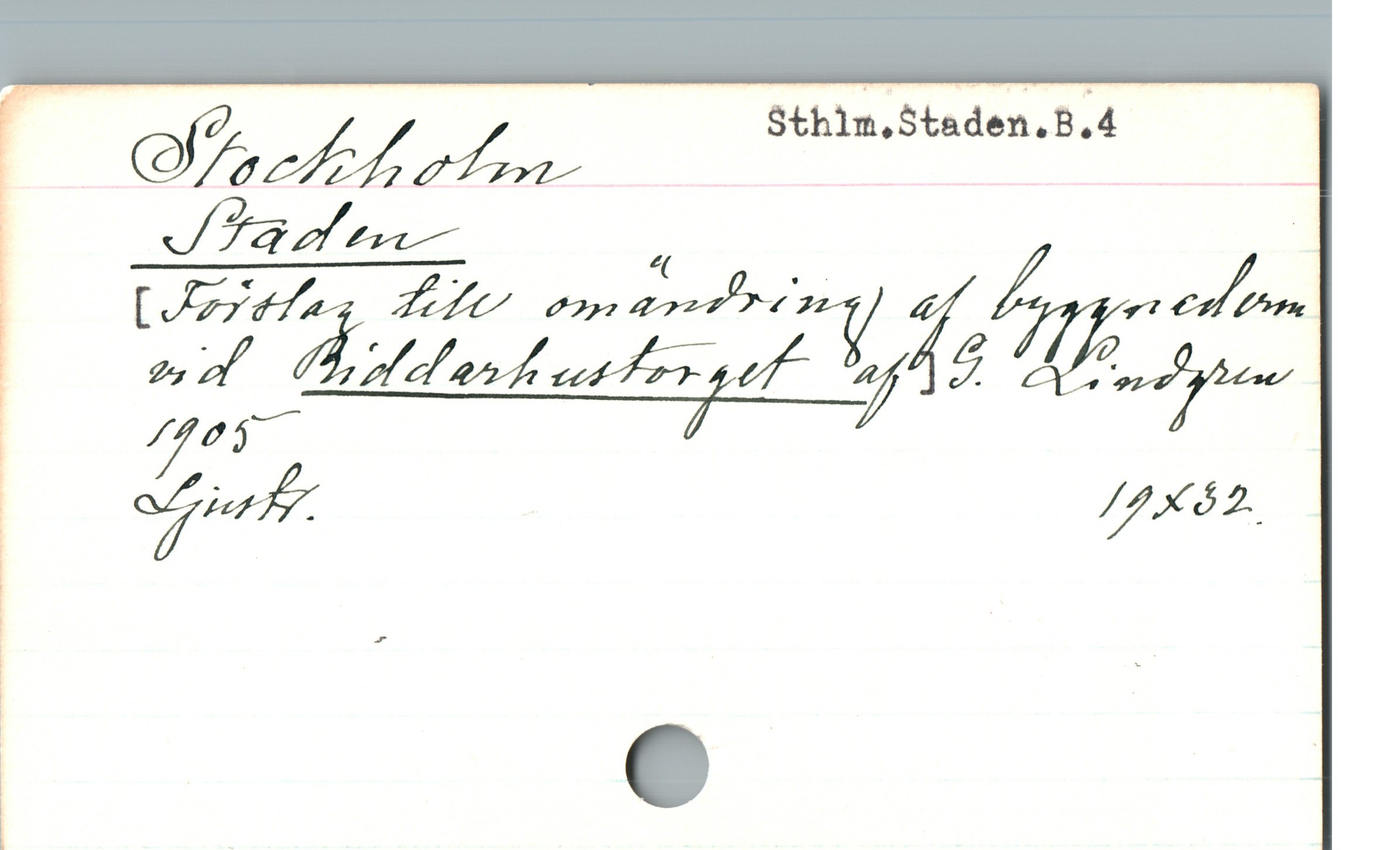 (aff /J W Sthlm.Staden.B.4 -

d ;
Tf r ; .
å r m P a IT
//05*/—72'_ ”&44,:,

| %M# /2x42.

L C «

