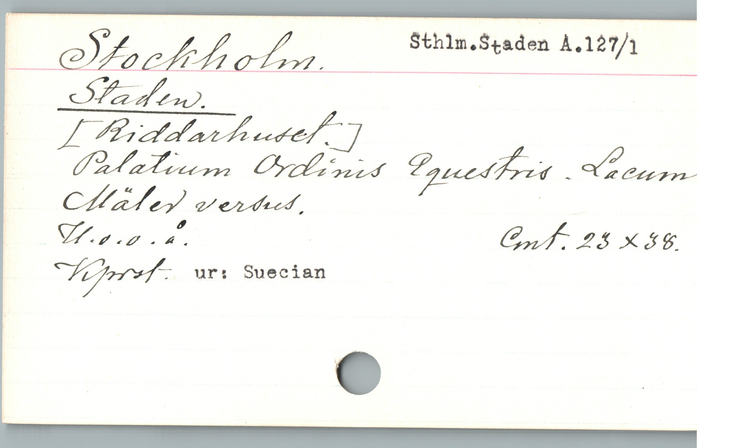  | 2; ää /f % i : Sthlm.Staden ïl—27/1

E du Ne Par . Ü
b x a. | M!JXJK

| Öf'%?—/yf" ur: Suecian
