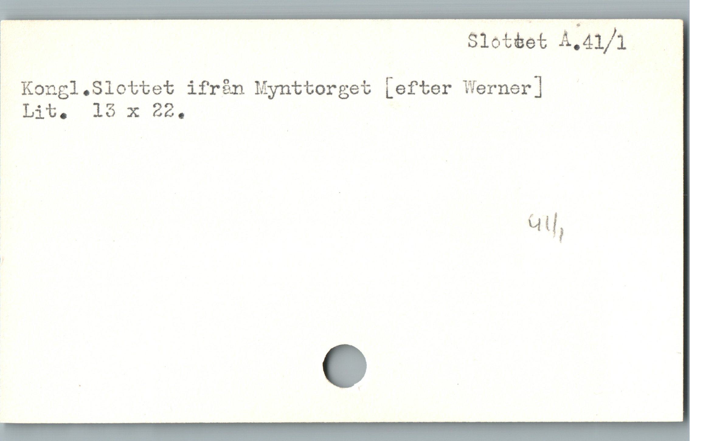  Slotbet AAl —
. Kongl.Slottet ifràn Mynttorget [efter Werner ]
P 15x 25,
1 |
x | at
