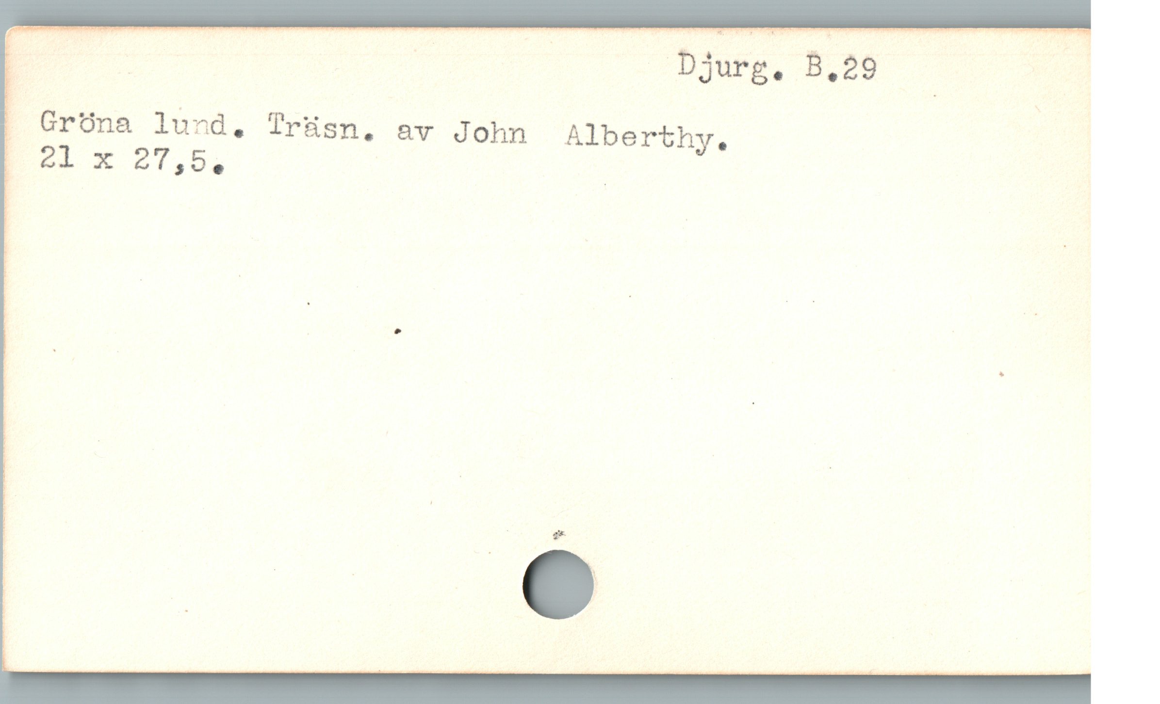  E ! * ! Djurg. B.29
jj Gröna lund,. Trüsn. av John Alberthy.
