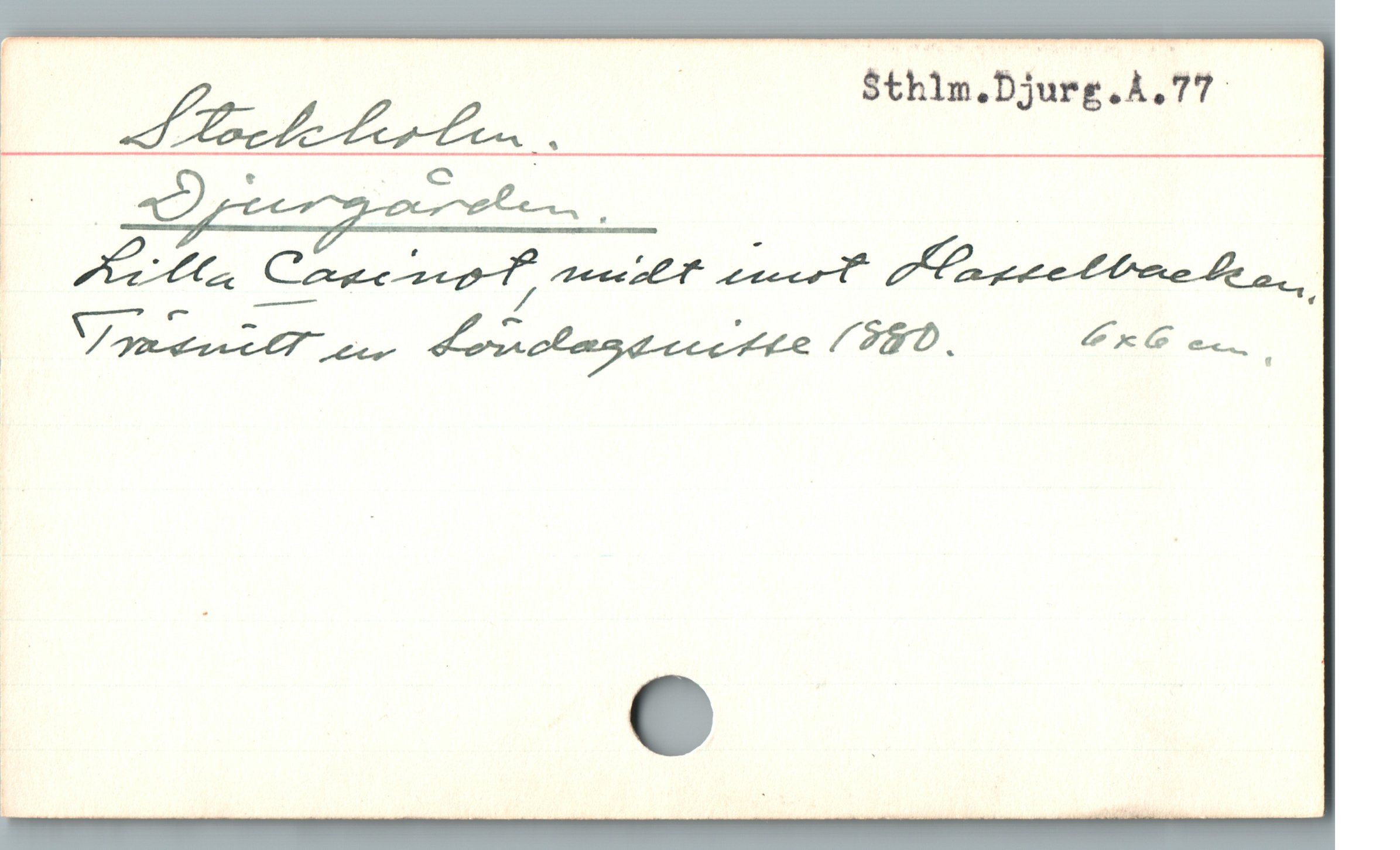  | Sthlm.Djurg.k.77
i Vr o o ( FRD o or
| O p
